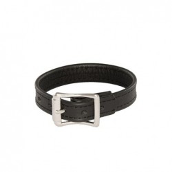 SI IGNITE plain cockring with buckle, leather - TOYS