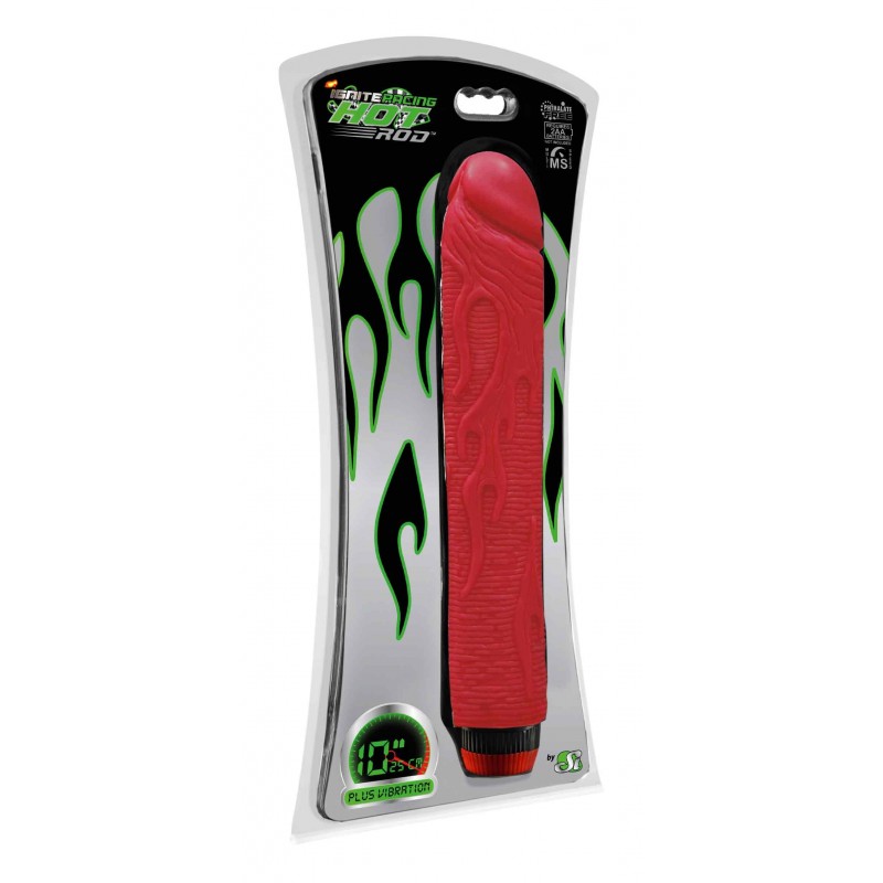 SI IGNITE Pimp my Rod with Vibration, 25 cm (10 in), Red - TOYS