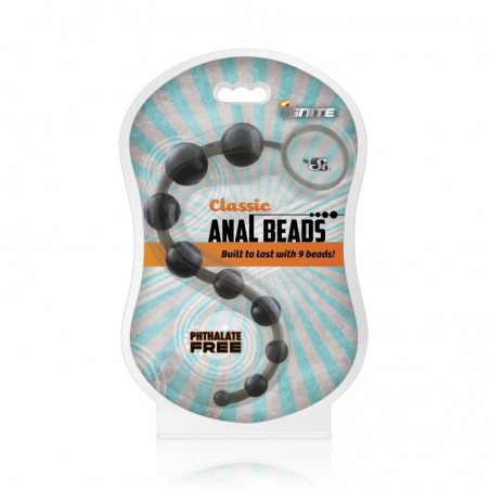 SI Ignite Classic Anal Beads - Smoke - TOYS