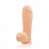 SI IGNITE Thick Cock with Balls and Suction, 25 cm (10 in), Flesh - TOYS