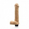 SI IGNITE Vibrating Dong with Balls, 20 cm (8 in), Flesh - TOYS