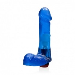 SI IGNITE Cock with Balls and Vibration, 18 cm (7 in), Blue - TOYS