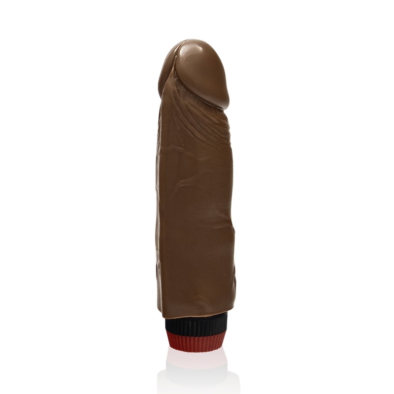 SI IGNITE Cock with Vibration, 18 cm (7 in), Brown - TOYS