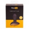 Pornhub, Turbo Butt Plug, Plug With Vibration, Silicone, Black, 11,2 cm (4.25 in) - TOYS