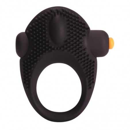 Pornhub, Vibrating Cockring, Ring With Small Dots, Soft Silicone, Black, 2,9 cm (1,15 in) - TOYS