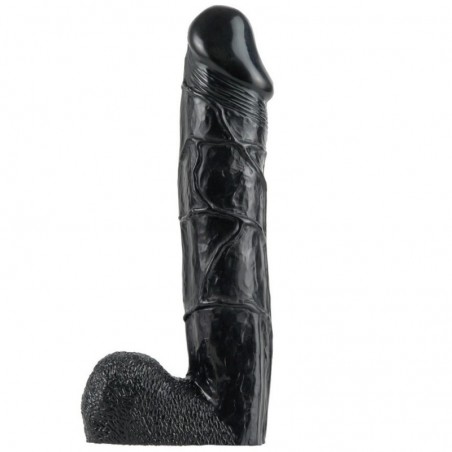 King Cock 12" Hollow Strap On Suspender System Darren, PVC, Black, 32 cm (12 in), Ø 6,3 cm (2,5 in) - TOYS