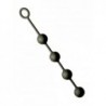 Anal Chain, Rubber Cord, Silicone, L-L-L-L, Black - TOYS