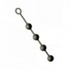 Anal Chain, Rubber Cord, Silicone, M-M-M-M, Black - TOYS