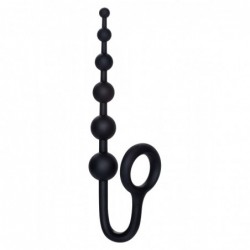 CalExotics Colt Buddy Balls with Cockring, Silicone, Black, Ø Balls 3,25 cm (1,25 in), Ø Ring 3,75 cm (1,5 in) - TOYS