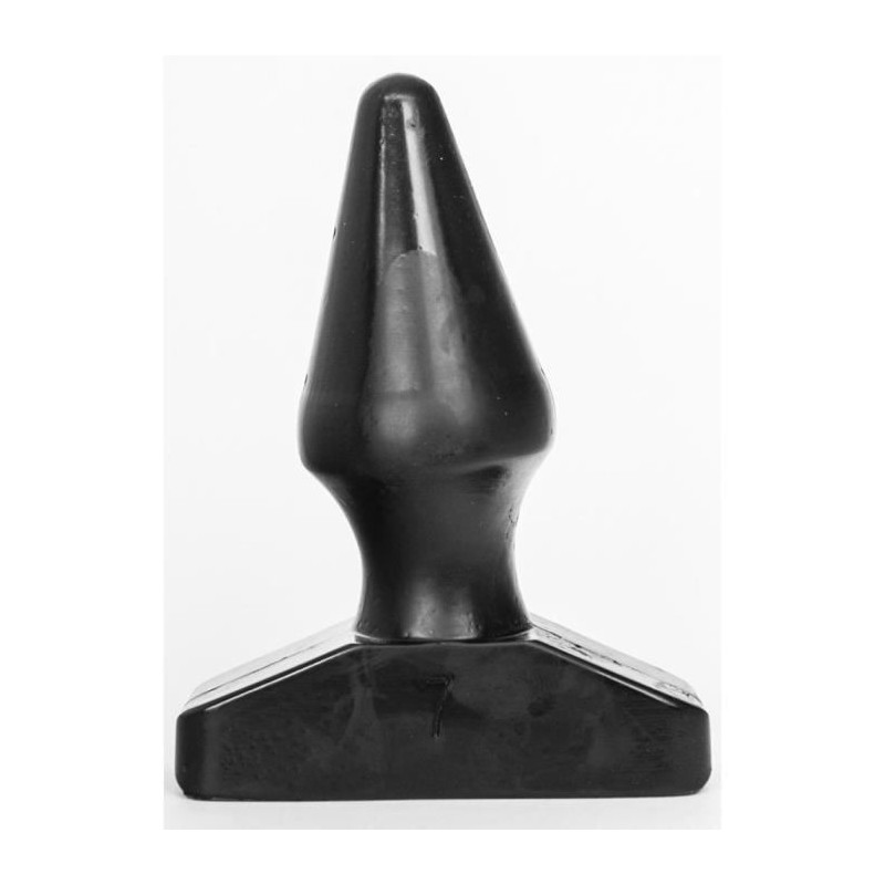 ALL BLACK Butt Plug AB78, Vinyl, Black, 16 cm (6,25 in) - TOYS