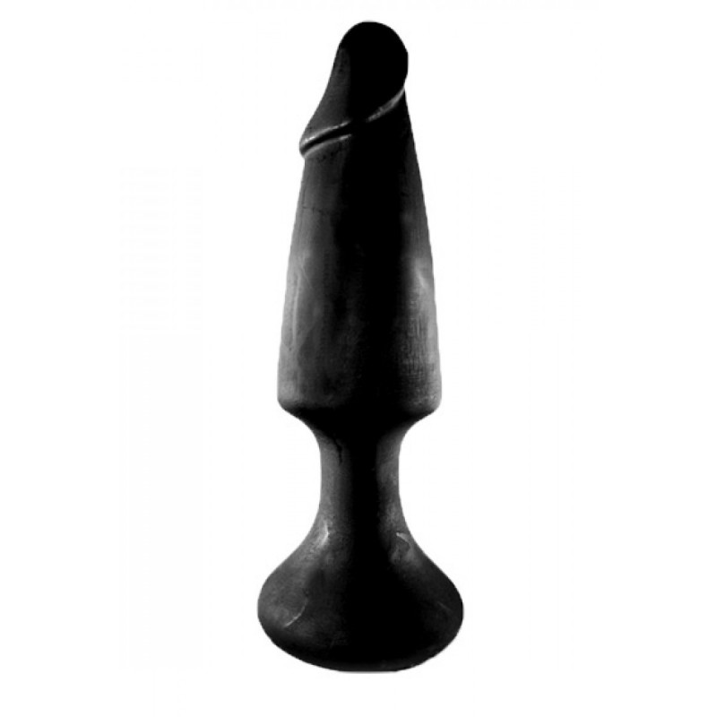 ALL BLACK Butt Plug AB71, Vinyl, Black, 35 cm (13,5 in) - TOYS