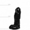 ALL BLACK Dildo Dean, Vinyl, Black, 15 cm (5,9 in), Ø 4 cm (1,6 in) - TOYS